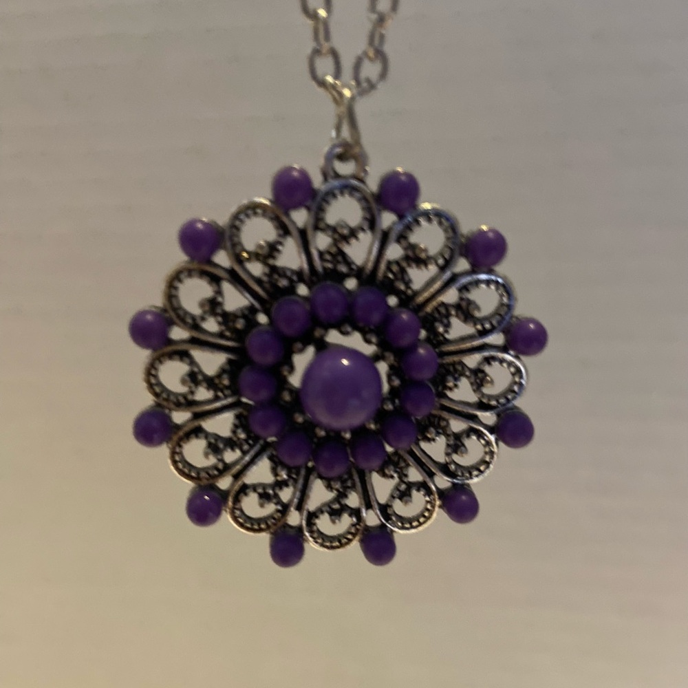 Paparazzi Jewelry Bundle of 10 Purple Collection Necklaces Gently Used